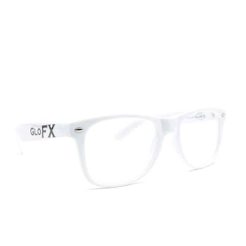GloFX Ultimate Heart Diffraction Glasses - 3D Rainbow Hearts Effect with White Frames - Great Festival, Concert, and Rave Accessory - Image 3